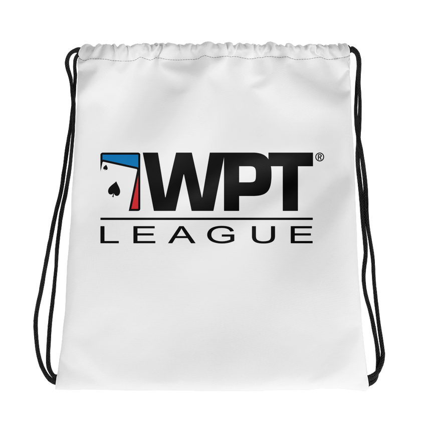 WPT League Logo Drawstring Bag
